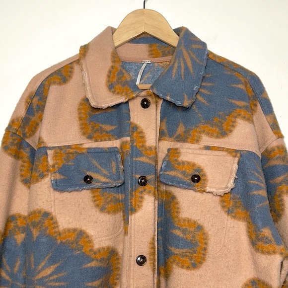 Free People Oversized Jacquard Ruby Jacket - Picture 3 of 8